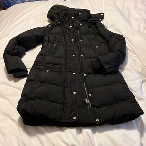 JCrew long puffer coat